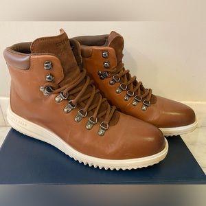 Cole Haan Mens Original Grand Boots Water Resistant Boots Leather C36979 Sz 9M